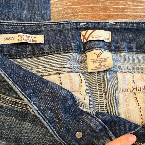 WOMENS WILLIAM RAST SAVOY STRAIGHT LEG JEANS, SIZE 28 - Picture 3 of 8